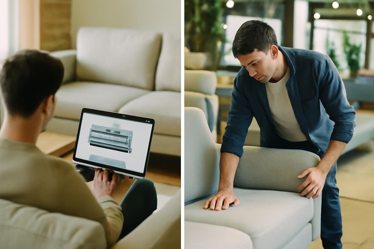 découvrez les avantages et inconvénients d'acheter votre canapé en ligne ou en boutique pour faire le meilleur choix, du clic à la livraison.